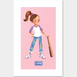 Yes Pepper - Baseball Girl Abby Posters and Art